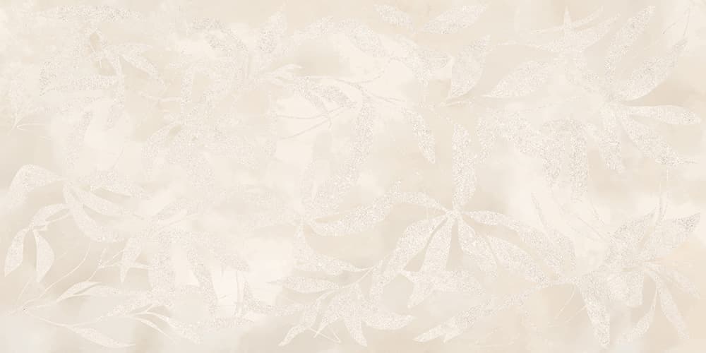 60x120 ArtWall Цветы Слоновая Кость Матовый Ректификат