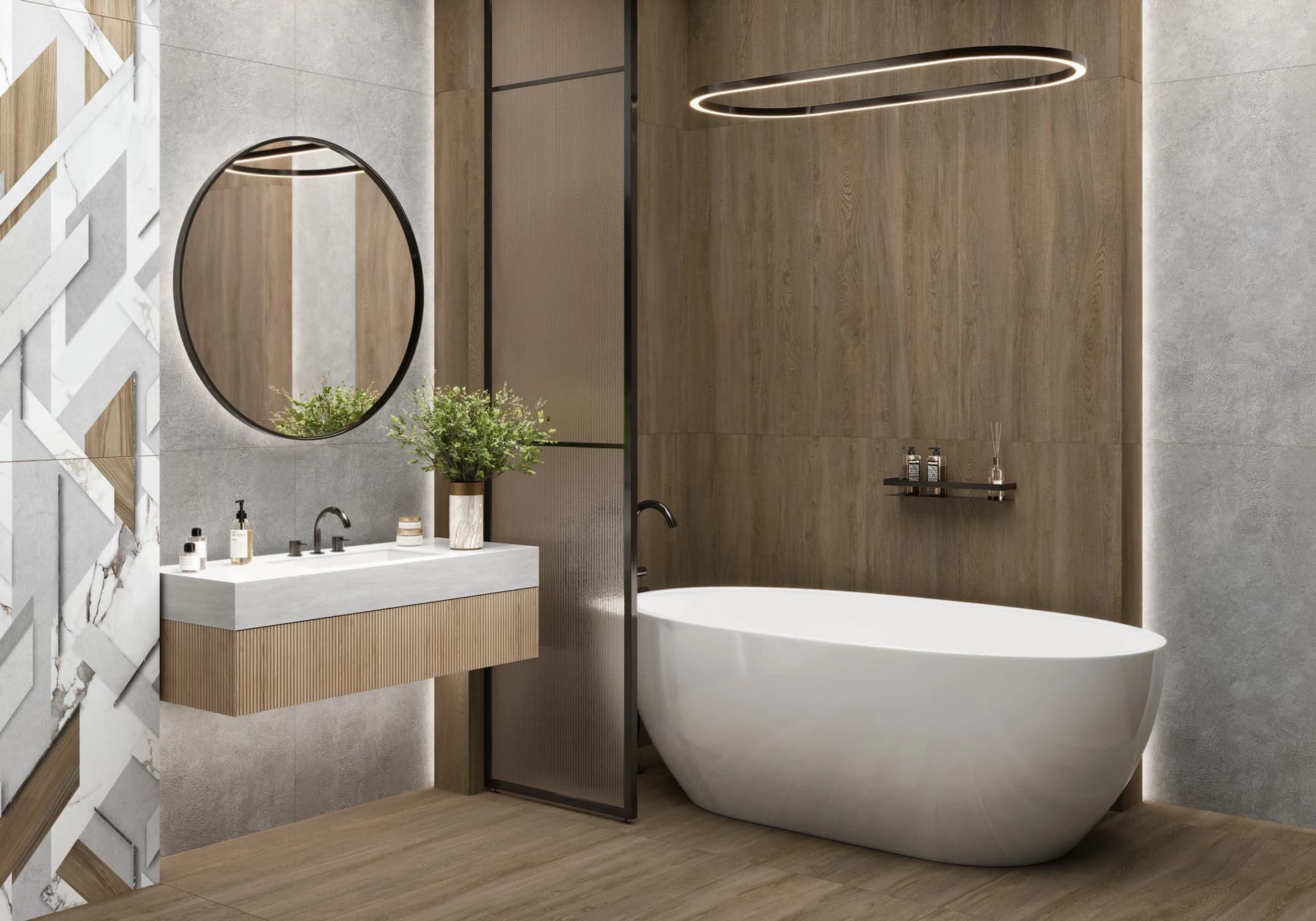 Волнат темный / Walnut Dark D30014M Керамогранит матовый  300*600 